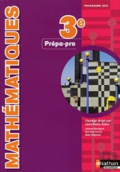 Mathematiques 3eme Prepa-Pro Eleve 2013