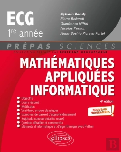 Bertrand.pt - Mathématiques Appliquées - Informatique ; Prépas Ecg 1re Année ; Nouveaux Programmes