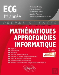 Bertrand.pt - Mathématiques Approfondies - Informatique ; Prépas Ecg 1re Année ; Nouveaux Programmes