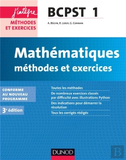 Bertrand.pt - Mathématiques ; Bcpst ; 1ère Année ; Méthodes Et Exercices (3e Édition)