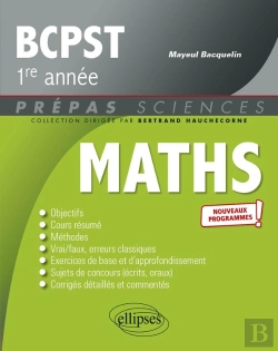 Bertrand.pt - Mathématiques : Bcpst 1re Année ; Nouveaux Programmes