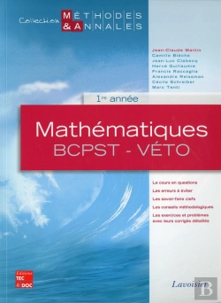 Bertrand.pt - Mathematiques Bcpstveto 1re Annee Collection Methodes Annales