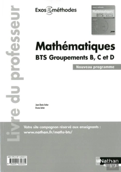 Bertrand.pt - Mathematiques Bts Groupements B/C/D (Exos Et Methodes) Professeur 2014