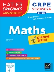 Mathematiques - Crpe 2023-2024 - Epreuve Ecrite D'Admissibilite