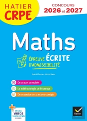Mathématiques ; Crpe ; Épreuve Écrite D'Admissibilité