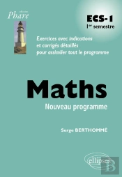 Mathématiques Ecs-1 1er Semestre Programme 2013
