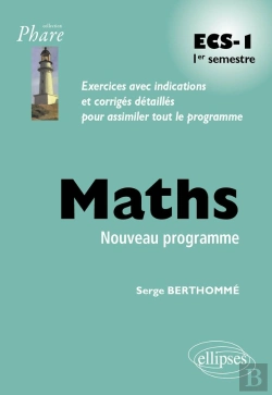Bertrand.pt - Mathématiques Ecs-1 1er Semestre Programme 2013