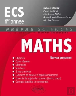 Bertrand.pt - Mathematiques Ecs-1 Conforme Au Nouveau Programme 2013
