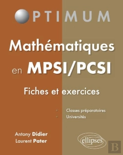 Bertrand.pt - Mathématiques En Mpsi/Pcsi (Fiches Et Exercices)