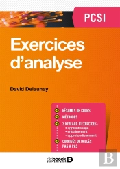 Mathématiques ; Exercices D'Analyse ; Pcsi
