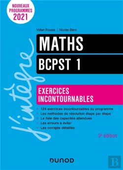 Bertrand.pt - Mathematiques Exercices Incontournables Bcpst 1 - 3e Ed.