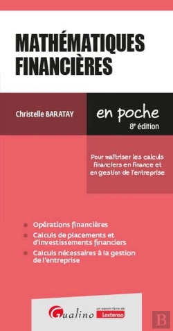 Bertrand.pt - Mathématiques Financières : Pour Maîtriser Les Calculs Financiers En Finance Et En Gestion De L'Entreprise (8e Édition)