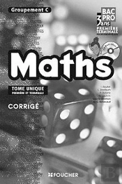 Mathematiques Groupement C T.Unique Premiere Terminale