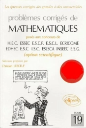 Mathématiques Hec 1997 - Tome 19 (Option Scientifique)