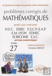 Mathématiques Hec 2006-2007 - Tome 27 (Option Scientifique)