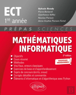 Bertrand.pt - Mathématiques - Informatique - Ect 1re Année - Nouveaux Programmes - 2e Édition