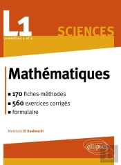 Mathématiques L1 : Le Cours En 170 Fiches-Méthodes Et 540 Exercices Corrigés
