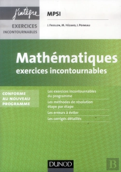 Bertrand.pt - Mathématiques ; Mpsi ; Exercices Incontournables (3e Édition)