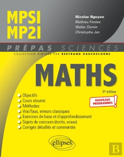 Bertrand.pt - Mathématiques Mpsi/Mp2i - Nouveaux Programmes - 5e Édition