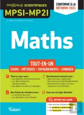 Mathématiques Mpsi-Mpi : Tout-En-Un ; Cours, Synthèse, Méthodes Détaillées - Exercices Corrigés