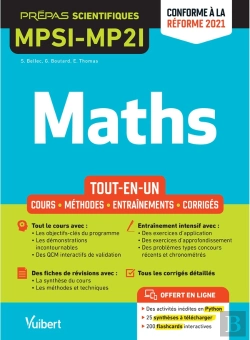 Bertrand.pt - Mathématiques Mpsi-Mpi : Tout-En-Un ; Cours, Synthèse, Méthodes Détaillées - Exercices Corrigés