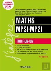 Mathématiques Mpsi ; Tout-En-Un (6e Édition)