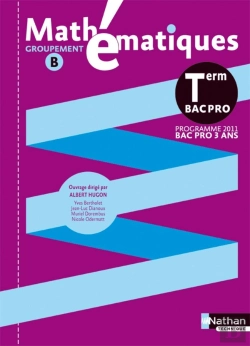 Bertrand.pt - Mathématiques ; Terminale Bac Pro (Pochette) ; Groupement B ; Livre De L'Élève (Édition 2011)