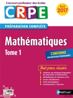 Bertrand.pt - Mathematiques - Tome 1 Epreuve Ecrite Concours Professeur Des Ecoles 2016