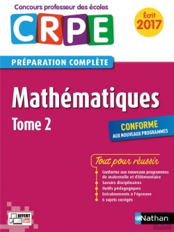 Bertrand.pt - Mathematiques - Tome 2 Epreuve Ecrite Concours Professeur Des Ecoles 2016
