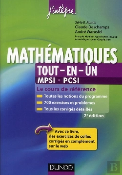 Bertrand.pt - Mathématiques Tout-En-Un ; 1ère Année Mpsi-Pcsi ; Cours Et Exercices Corrigés (2e Édition)