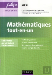 Mathématiques Tout-En-Un ; Mpsi (3e Édition)