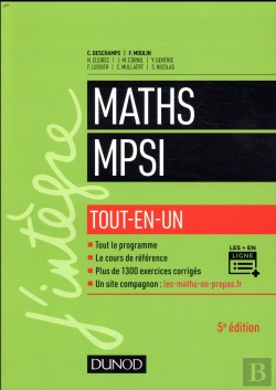 Bertrand.pt - Mathématiques Tout-En-Un Mpsi (5e Édition)