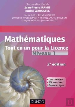 Bertrand.pt - Mathématiques ; Tout-En-Un Pour La Licence ; Niveau L1 (2e Édition)