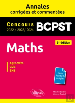 Bertrand.pt - Maths Bcpst - Annales Corrigées Et Commentées 2022-2023-2024