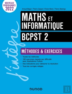 Bertrand.pt - Maths Et Informatique ; Bcpst 2 ; Méthodes Et Exercices (5e Édition)