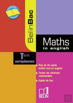Bertrand.pt - Maths In English ; Terminale Européennes