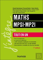 Maths ; Mpsi-Mp2i ; Tout-En-Un (7e Édition)