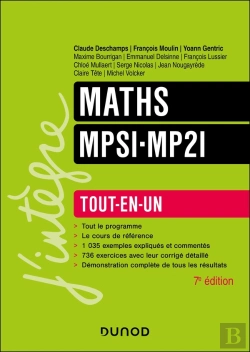 Bertrand.pt - Maths ; Mpsi-Mp2i ; Tout-En-Un (7e Édition)