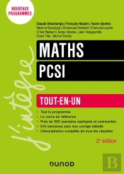 Maths Pcsi - 2e Éd. : Tout-En-Un