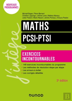 Bertrand.pt - Maths ; Pcsi-Ptsi ; Exercices Incontournables (3e Édition)
