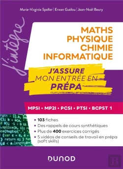 Bertrand.pt - Maths-Physique-Chimie-Informatique, J'Assure Mon Entrée En Prépa : Mpsi-Mp2i-Pcsi-Ptsi-Bcpst 1