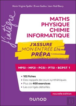 Bertrand.pt - Maths-Physique-Chimie-Informatique, J'Assure Mon Entrée En Prépa : Mpsi-Mp2i-Pcsi-Ptsi-Bcpst 1