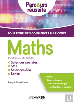 Bertrand.pt - Maths ; Pour Les Licences De Sciences Éco, Sciences Sociales, Svt, Paces