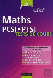 Maths ; Tests De Cours Pcsi-Ptsi