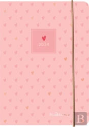 Matilda Moo Pink Page-A-Day A6 Flex Diary 2024
