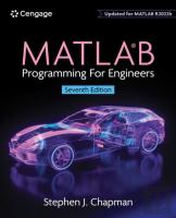 Matlab Programming For Engineers
