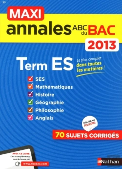 Bertrand.pt - Maxi Annales Bac 2013 Terminale Es
