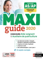 Maxi Guide 2020 - Concours Aide-Soignant/Auxiliaire De Puericulture - (Maxi Guide) - 2019
