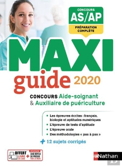 Bertrand.pt - Maxi Guide 2020 - Concours Aide-Soignant/Auxiliaire De Puericulture - (Maxi Guide) - 2019