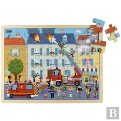 Bertrand.pt - Maxipuzzle Bois - Les Pompiers
